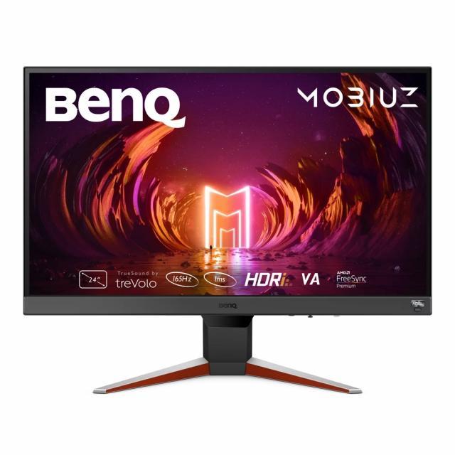 Монитор BenQ EX240N MOBIUZ 165Hz, VA, 23.8 inch, Wide, FHD, 1ms, HDR, HDMI, DisplayPort, Черен