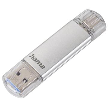 USB памет HAMA Тип USB-C Laeta, 32GB, USB 3.1 Type-C, Сребрист