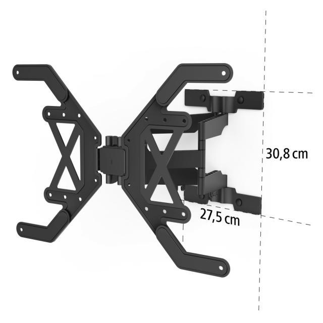 Стенна стойка за OLED TV, 229 см (90") до 40 кг