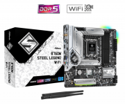 Дънна платка ASRock B760M Steel Legend WIFI, LGA1700, DDR5, mATX