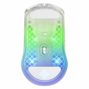 Геймърска мишка SteelSeries, Aerox 3 Wireless (2022) Ghost, Оптична, Безжична, USB