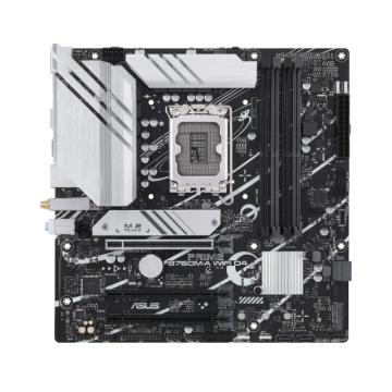 Дънна платка ASUS PRIME B760M-A WIFI D4, LGA 1700, mATX, 4xDDR4, 2xM.2 Gen4, WiFi 6