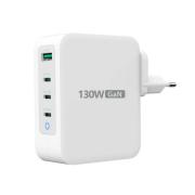 Мрежово зарядно 220V j5create JUP43130E 130W, 4 порта, USB-C, USB-A