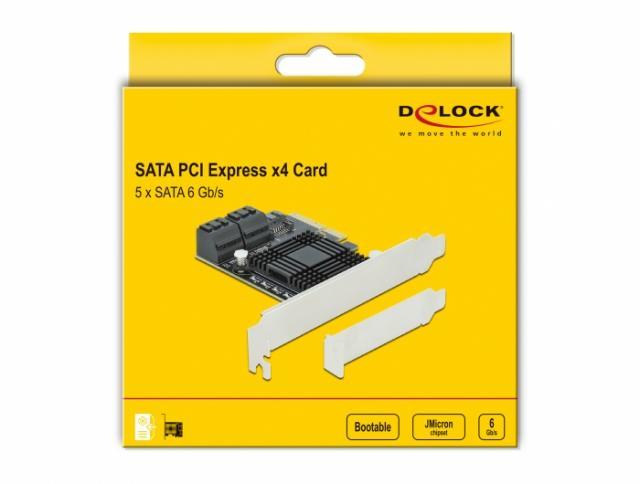 Контролер Delock SATA PCI Express Card - 5 ports