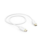 HAMA Кабел за зареждане/данни USB Type-C - USB Type-C, 1.0 m, бял