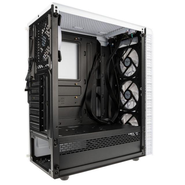Кутия Kolink Observatory Lite Mesh RGB Mid-Tower, Бяла
