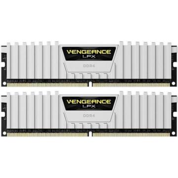 Памет Corsair Vengeance LPX White, 32GB(2x16GB), DDR4, PC4-25600 3200MHz, CL16, CMK32GX4M2E3200C16W