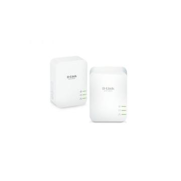 Адаптер D-Link PowerLine AV2 1000 HD Gigabit Starter Kit, 1000 Mbps, 2 бр. в пакет, DHP-601AV/E