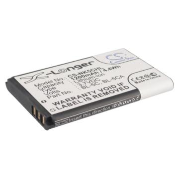 Батерия за телефон CAMERON SINO BL-5C, за Nokia 105 2700 3110 5130 6230 E50, 3.7V, 1200mAh