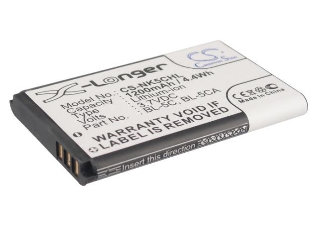 Батерия за телефон CAMERON SINO BL-5C, за Nokia 105 2700 3110 5130 6230 E50, 3.7V, 1200mAh