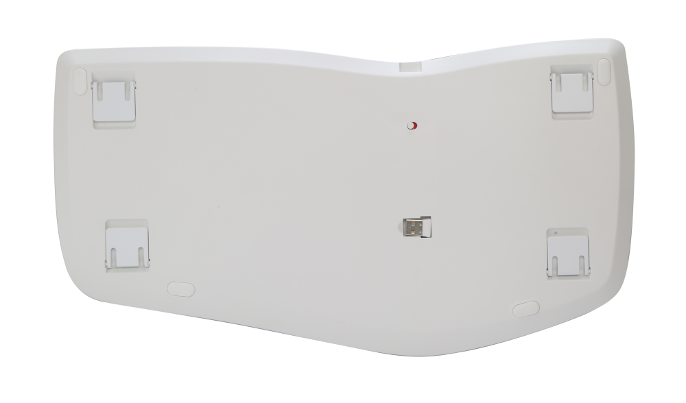 Клавиатура Delux GM902 безжична/Bluetooth бяла US Layout