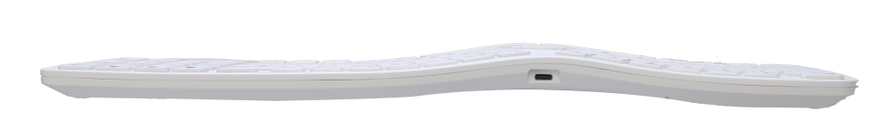 Клавиатура Delux GM902 безжична/Bluetooth бяла US Layout