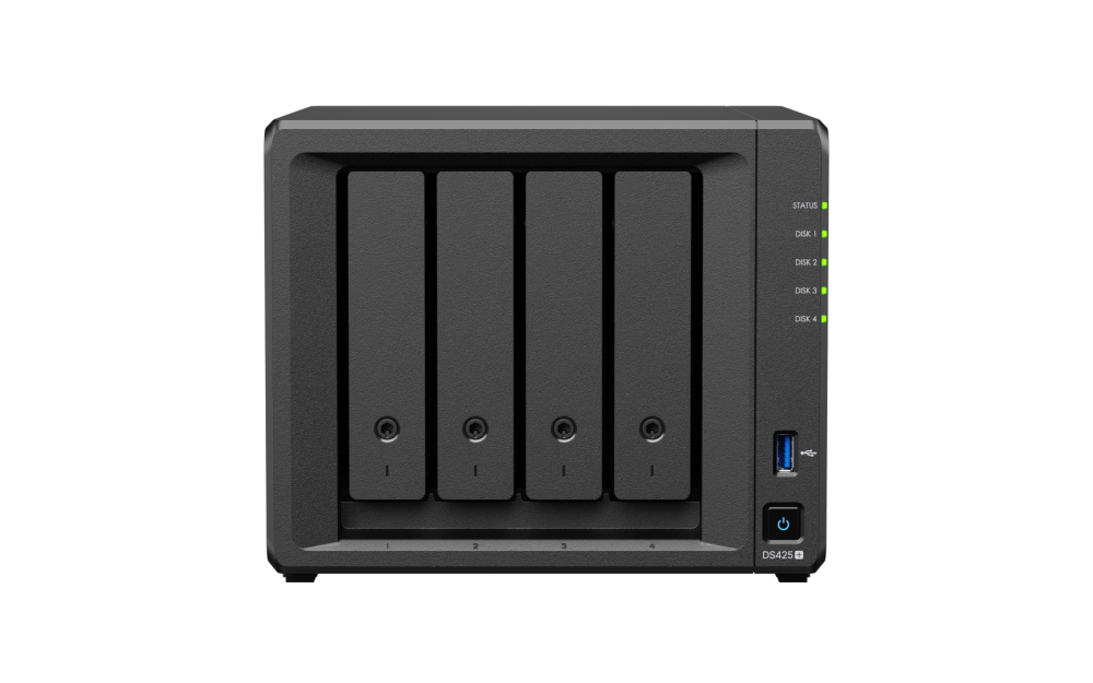 Мрежов сторидж NAS Synology DS425+,4-bay за  3.5" 2.5", 2 x M.2 NVMe