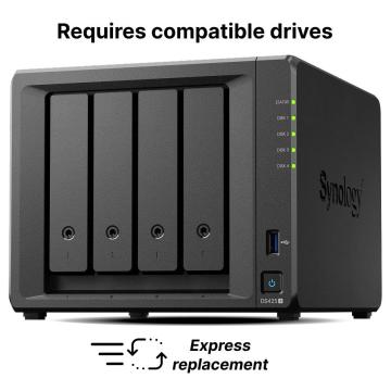 Мрежов сторидж NAS Synology DS425+,4-bay за  3.5" 2.5", 2 x M.2 NVMe