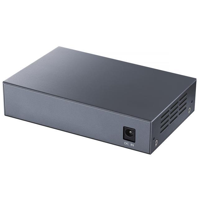 Суич Cudy GS1005P, 5 портов, 10/100/100, PoE+ Switch 60W, Uplink порт