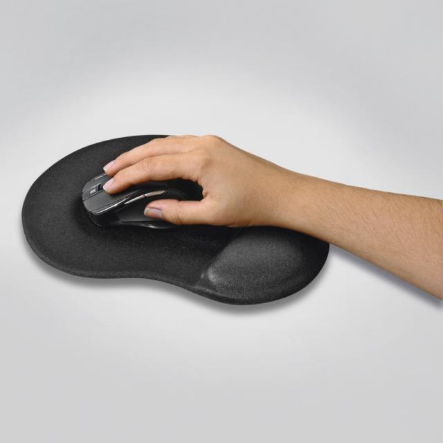 Пад за мишка HAMA Ergonomic, Текстил, Черен