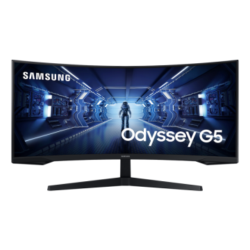 Монитор Samsung Odyssey G5 C34G55TWWP 34 inch, VA Curved UWQHD 3440x1440, 165Hz, 1 ms