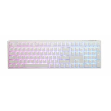 Геймърскa механична клавиатура Ducky One 3 Pure White Full Size Hotswap Cherry MX Blue, RGB, PBT Keycaps