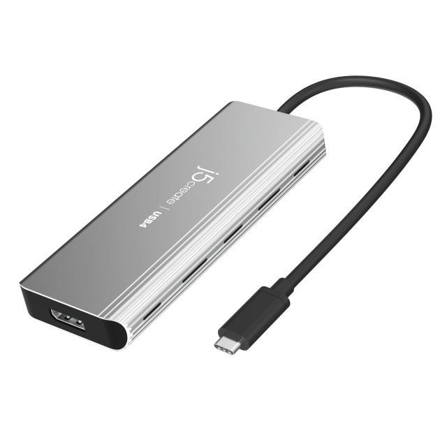 5-портов хъб j5create  JCD401 USB4 Dual 4K Multi-port, USB-C, 4K HDMI