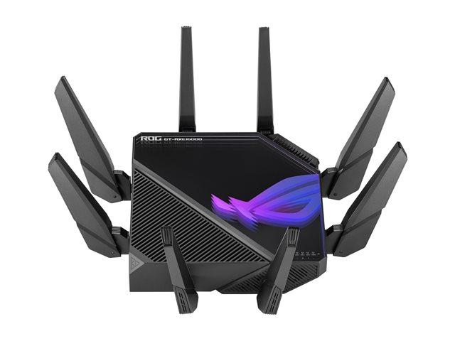 ASUS ROG Rapture GT-AXE16000 Quad-band WiFi 6E 802.11ax Gaming Router Dual 10G ports 2.5G WAN port VPN Fusion AiMesh support