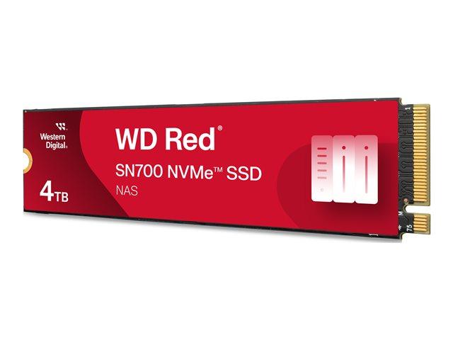 WD Red SSD SN700 NVMe 4TB M.2 2280 PCIe Gen3 8Gb/s internal drive for NAS devices