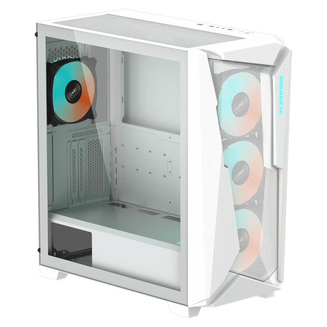 Кутия Gigabyte C301 WHITE, Tempered Glass, Mid-Tower, RGB Fusion 