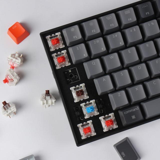 Геймърска Механична клавиатура Keychron K4 Hot-Swappable Full-Size Gateron Red Switch White LED Gateron Red Switch ABS