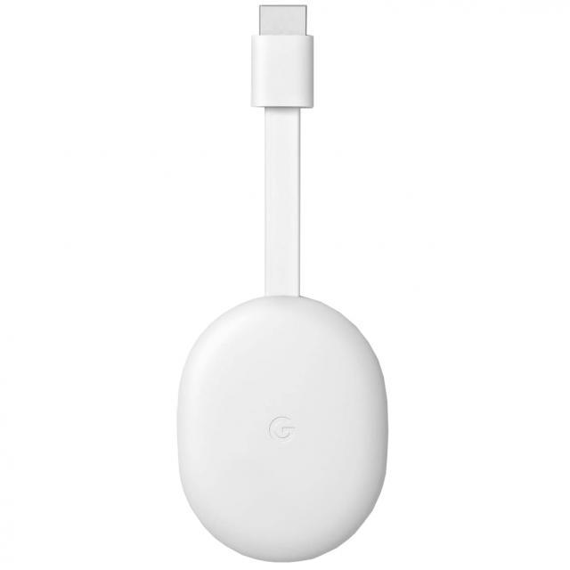 Мултимедиен плеър Google Chromecast HD 2022 за Google TV, HDMI, 2K,Бял