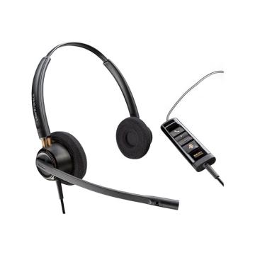 HP Poly EncorePro 525-M EncorePro 500 series headset on-ear wired active noise cancelling USB-A black Certified for Microsoft Team