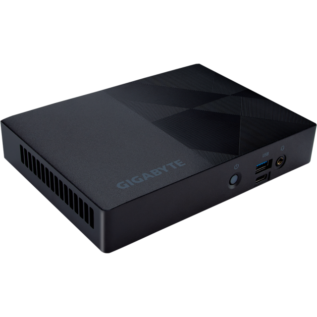 Мини компютър Gigabyte BRIX BNi3-N305, Intel® Processor N305 3.0Ghz, 1 x SO-DIMM DDR4, 2x M.2 SSD, WI-FI 6E + BT 5.2, черно