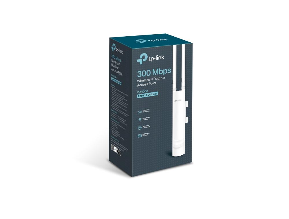Външна безжична точка за достъп TP-LINK EAP110-Outdoor 300 Mbps