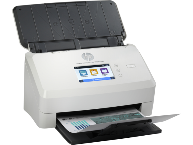 Документен скенер HP ScanJet Ent Flow N7000 snw1, A4, USB, До 75 ppm/150 ipm