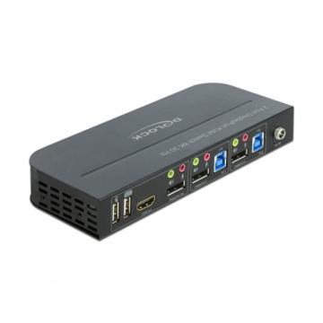 KVM превключвател, Delock 11482, 2-портов, USB, DisplayPort, Audio