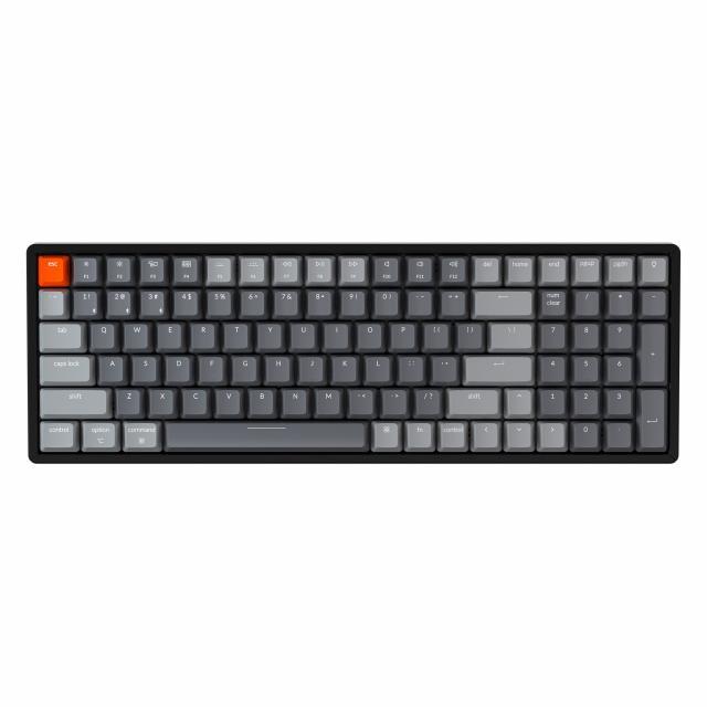 Геймърска механична клавиатура Keychron K4 Hot-Swappable Full-Size Gateron Brown Switch RGB Backlight, Aluminium Frame