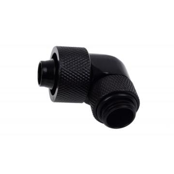 Фитинг Alphacool Eiszapfen, Удължител, 90°, 16/10mm, G1/4, Черен мат