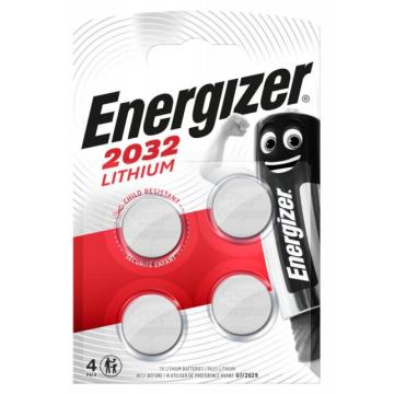 Бутонна батерия литиева ENERGIZER CR2032. 3V, 4pk блистер