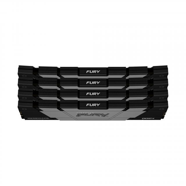 Памет Kingston FURY Renegade Black 64GB (4x16GB) DDR4 3200MHz CL16 KF432C16RB12K4/64