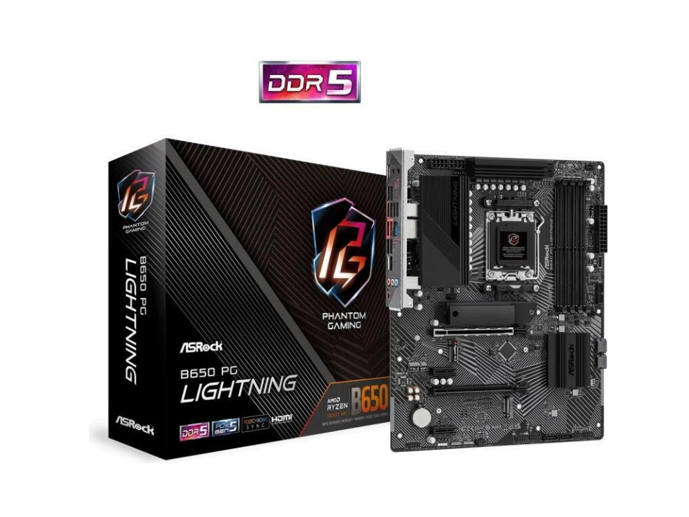 ASROCK B650 PG LIGHTNING ATX MB AM5 4xDIMM DDR5