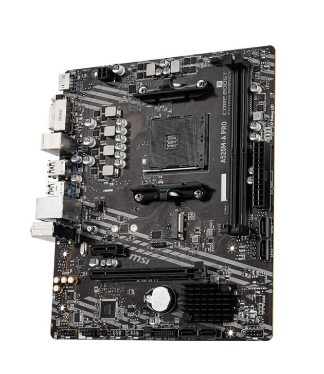 MSI A520M-A PRO AM4 2xDDR4 mATX HDMI DVI USB MB
