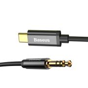 Адаптер Baseus Yiven CAM01-01 от USB-C към 3,5 мм мини жак, 120 см, черен