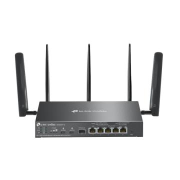 Гигабитен VPN рутер TP-Link Omada 4G+ Cat6 ER706WP-4G AX3000 4-портов PoE+