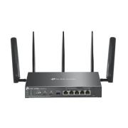 Гигабитен VPN рутер TP-Link Omada 4G+ Cat6 ER706WP-4G AX3000 4-портов PoE+