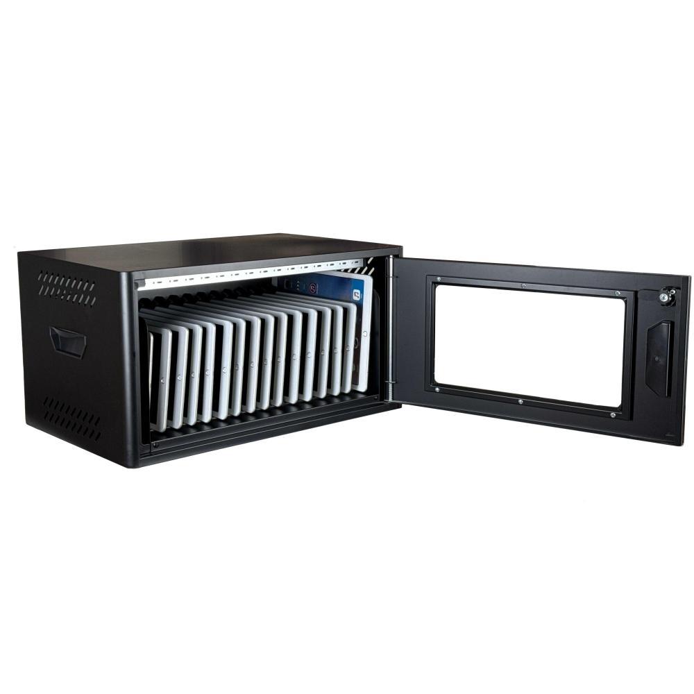 Универсален шкаф за зареждане на до 16 бр. таблети Estillo IP-2316 за монтаж на стена или свободностоящ, 16 x USB-C порта