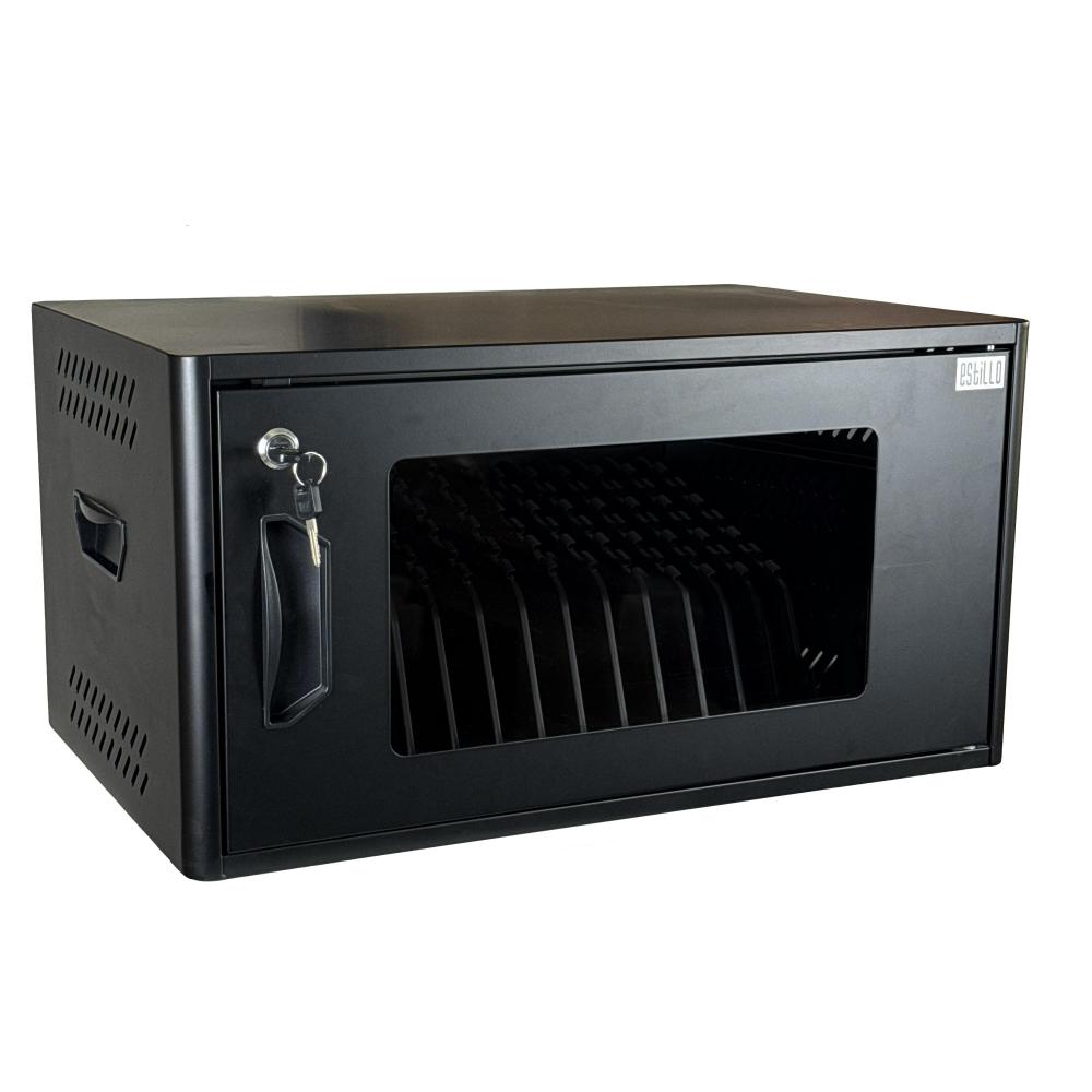 Универсален шкаф за зареждане на до 16 бр. таблети Estillo IP-2316 за монтаж на стена или свободностоящ, 16 x USB-C порта