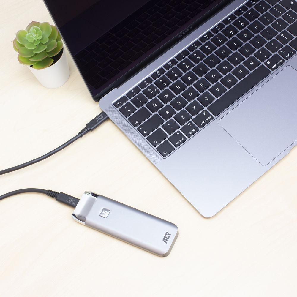 ACT Кабел USB-C - USB-C, 0.8 м / USB4, 40Gbps, 240W, сертифициран USB-IF