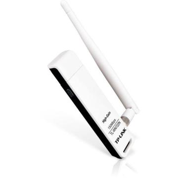 Безжичен адаптер TP LINK TL-WN722N, USB, 2T2R, 2.4Ghz, 802.11n/g/b