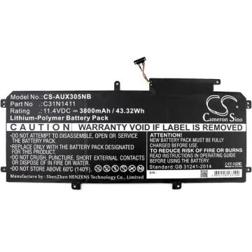 Батерия за лаптоп  C31N1411, Asus ZenBook UX305C, UX305CA, UX305F, UX305FA, 11.4V, 3800 mAh CAMERON SINO