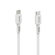 Кабел за зареждане HAMA "Eco", USB-C - Lightning, 1 м, бял