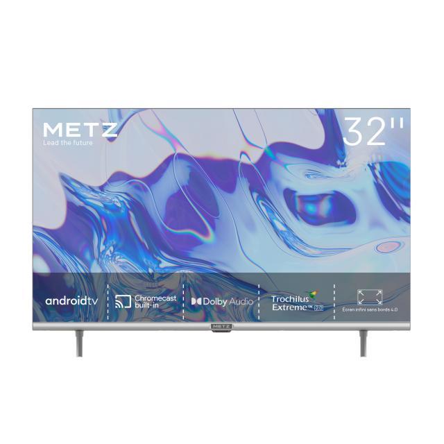 Телевизор METZ 32MTC6100Y, 32"(81 см), LED Smart TV, Android 9.0, HD, Черен