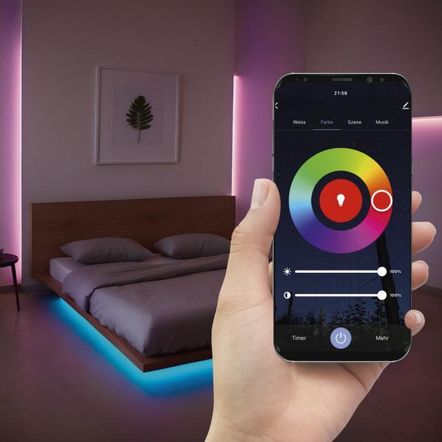 HAMA Неонова LED лента, RGB, WLAN, външна IP44, Music Mode, 5 m